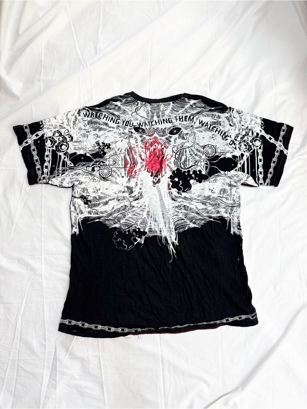 Artful Dodger “Watching You Watching Them” Y2K Oversized Graphic Tee